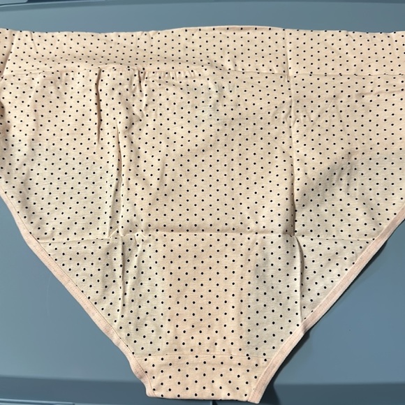 MOTHERHOOD MATERNITY POLKA DOT PANTY: PINK/BLACK: NEW WITH TAGS: SIZE L - Picture 4 of 4